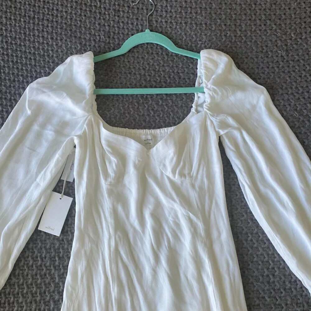 NWT Aritzia Wilfred Novella Mini Dress in Size 8 - Picture 4 of 7